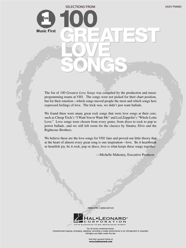 VH1's 1 Greatest Love Songs